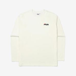 [휠라] TAG가 42,000원 유니 베이직 라운드 티셔츠(FS2RLE3101X_OWH)