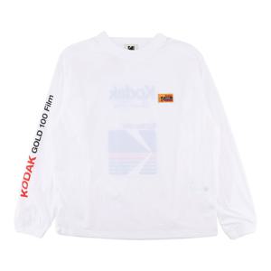 코닥 레인보우 우븐 긴팔 피스테 K5323EWT15WHT