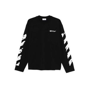 오프화이트 긴팔 티셔츠 OMAB09CF25JE R003 1001 Black