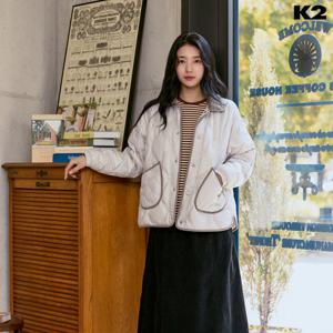 K2 KWU25552 [수지착용] 여성 퀼팅다운 실크스타 WAVE PLUS 구스 다운 W KWU25552-GS