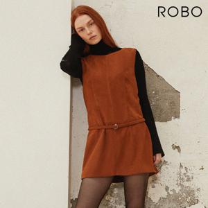 로보 25FW 스웨이드 원피스 + 벨트