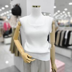 [비지트인뉴욕]골지 스퀘어넥 나시민소매 티셔츠VA5SK711_US