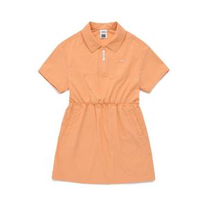 내셔널지오그래픽 키즈 K242GOP010 여아 우븐 원피스(카라) APRICOT