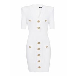 [BALMAIN] 라프리마 여성 숏 원피스 EF1R6045KB070FA 화이트 /8