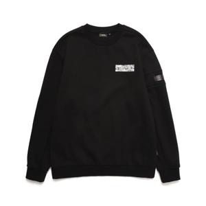내셔널지오그래픽 N223USW220 머레이 BACK 로고 포인트 맨투맨 CARBON BLACK