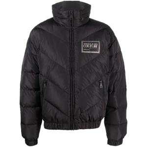 25 FW 베르사체진스꾸뛰르 체스트 로고 프린트 패딩 재킷 73GAU4D4CQ01D TP432061842