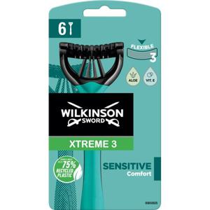 윌킨슨 일회용 면도기 Xtreme 3 Sensitive Comfort Flexible 6개