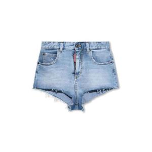 Dsquared2 로고 패치 하이웨이스트 데님 쇼츠 S75MU0442S30805 470 TP946496953