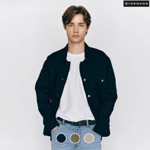 [지오다노]남성 코튼 트윌 셔츠 자켓 075515/01075515