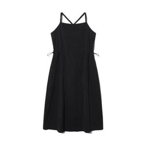 휠라 여성 시어서커 우븐 롱 원피스 FS2OPH2153F-BLK