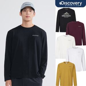 디스커버리 25FW 가을 신상 남성/여성/공용 마운틴 그래픽 기능성 긴팔티셔츠 티셔츠/긴팔티/소로나웜/세미오버핏 DXRL21054