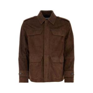 살바토레 페라가모 가죽 자켓 143925776154 EXPRESSO Brown