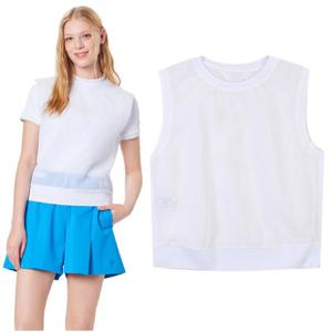 볼빅 여성 골프 모노사 아노락 VEST  VLVTO301_OW