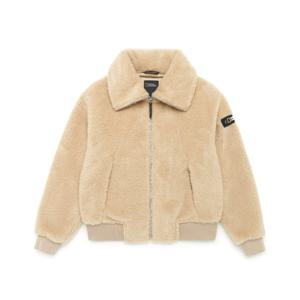 내셔널지오그래픽 N224WFJ920 여성 세티아 숏 플리스 집업 BEIGE