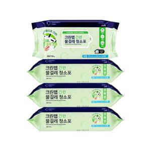 크린랩 간편 물걸레 청소포 대형 40매 x 4개 / 베이킹소다