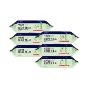 크린랩 간편 물걸레 청소포 표준형 40매 x 6개 / 베이킹소다