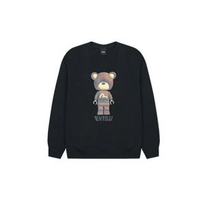 [에비수]베어브릭 전사 루즈핏 맨투맨_EV4UTS902_BK
