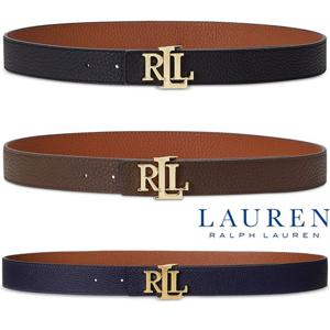폴로 랄프로렌 Polo Ralph Lauren 15903350 여자 로고 양면 페블 가죽 벨트