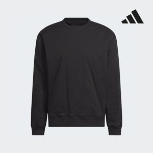 아디다스골프 24FW 남성 고투 퀼티드 풀오버 블랙 IW6707
