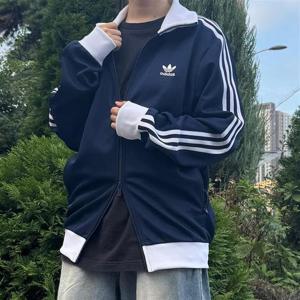 아디다스 공용 베켄바우어 트랙탑 자켓 네이비 져지 IP0418