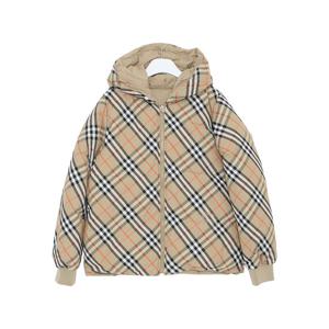 버버리 24FW 체크 기사로고 리버시블 패딩 점퍼 8092462 12A