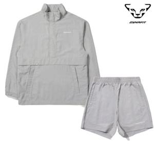 다이나핏 (택가 198,000원) 공용 타란 아노락 자켓 반바지 트레이닝 세트 YUP23140C1375C1