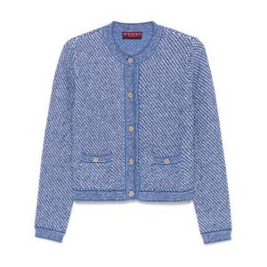 구찌 가디건 818643 XKENR4179 LIGHT DENIM WHITE