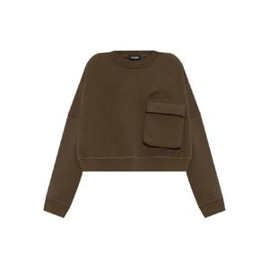 25 FW 디스퀘어드2 포켓 디테일 크롭 스웨트셔츠 S80GU0115D25007 TP439086888