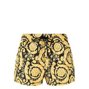 베르사체 black baroque print swim shorts ABU05020A233170 TP719893804