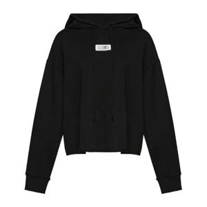MM6메종마르지엘라 블랙 드로스트링 후드티 S52GU0234 M2502590