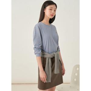 [빈폴레이디스] 멀티 세미 오버핏 티셔츠 블루 (BF5741C03P)