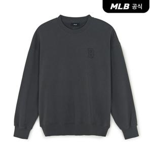 [MLB공식] 25F 바시티 스트릿 컬시브 빅그래픽 맨투맨 BOS (Charcoal Grey) 3AMTV0754