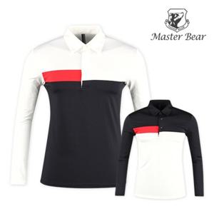마스터베어 고기능 배색 스윙 골프셔츠 MS20S407