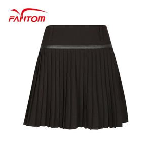 [팬텀] 여성 라인 포인트 플리츠 큐롯 스커트 221B3PC461_BK