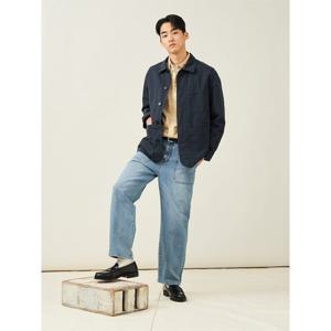 [빈폴멘] 가먼트다잉 워크 재킷  네이비 (BC5211C13R)