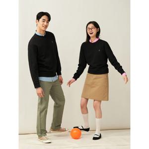 [빈폴멘] [Essential] 남녀공용 스웨트 셔츠  블랙 (BC5141E035)