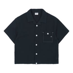 [빈]네이비 시어서커 셔츠BZ23BL01NV