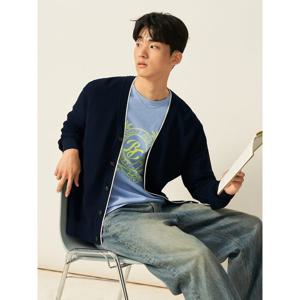 [빈폴멘] 여름 베이직 카디건 네이비 (BC545AC50R)