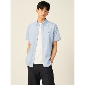 [빈폴멘] 시어서커 깅엄 반소매 셔츠 스카이 블루 (BC5465C49Q)