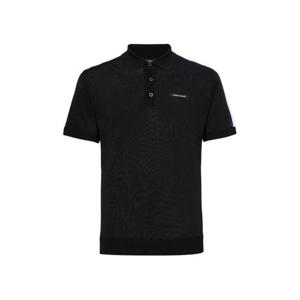 와이드앵글골프반팔티 KQJ WMM25K11Z1 TO PRO 스트라이프 포인트 폴로 스웨터 M (Black)