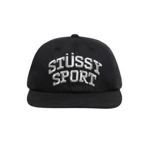 스투시 미드 뎁스 스포츠 스냅백 블랙 메탈릭 1311158