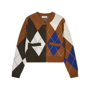 25 FW STUDIO TOMBOY 컬러 블록 아가일 가디건 9104451821 TP432320072
