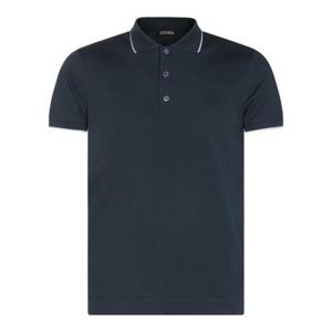 제냐 로고 자수 반팔 폴로 셔츠 UF358A9F746 T09 TP934621370