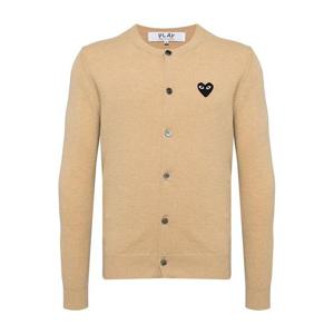 25SS 꼼데가르송 블랙 하트 와펜 가디건 베이지 AX N023 051 3