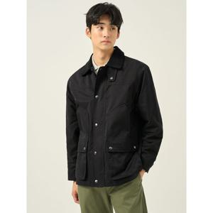 [빈폴멘] 넥배색 필드 재킷  블랙 (BC5837C035)