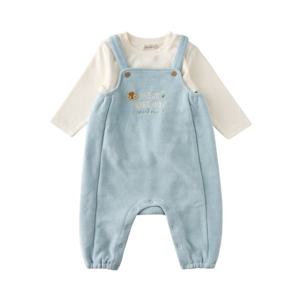 M밍크뮤D 25FW (BL)소프트베베SET우주복 티셔츠세트 (35C1360002)