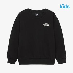 노스페이스 키즈 NM5MR50S 블랙 고투 스웨트 셔츠 맨투맨
