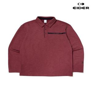 아이더 (DMW24205_O8) 남성 TWILL (트윌) 긴팔 폴로 티셔츠 (Chili)