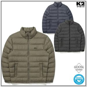 K2 양말증정 남성 심플 경량 구스다운 퀄팅자켓 KMU24593US