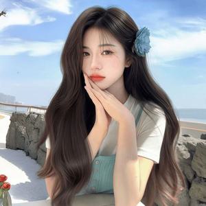[에이치플러스몰]올다 긴머리 웨이브 여성 가발 SD-25030